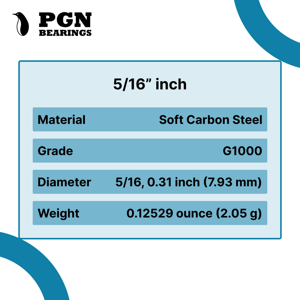5/16" Inch Soft Carbon Steel Slingshot Balls
