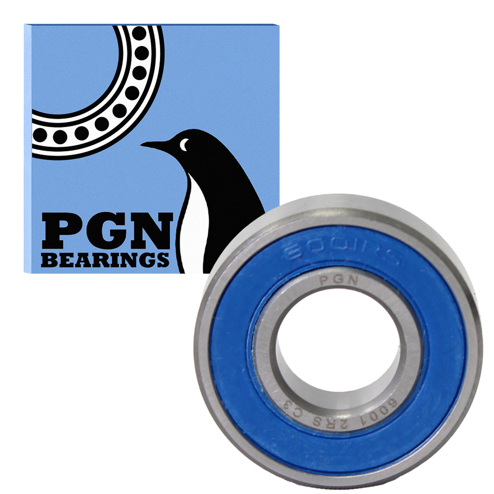 6001-2RS Ball Bearing - C3 Clearance - 12x28x8