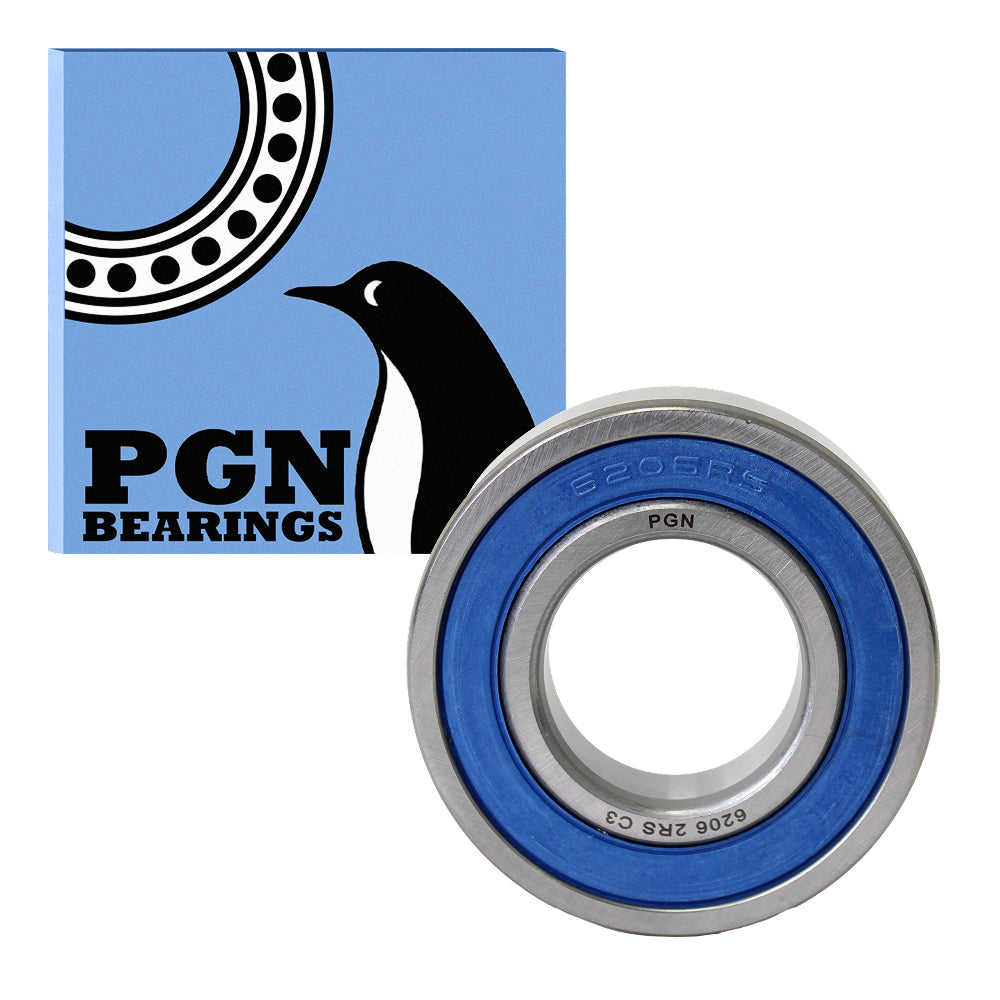 6206-2RS Ball Bearing - C3 Clearance - 30x62x16