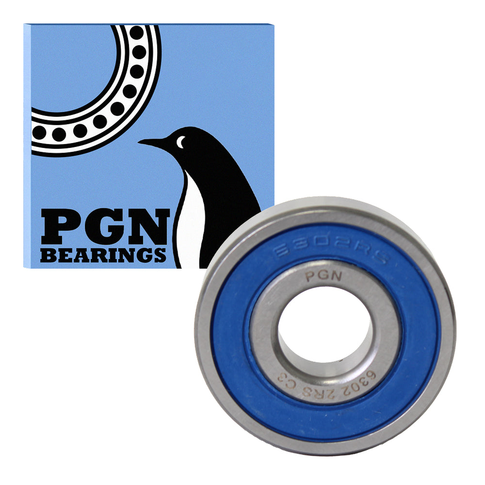 6302-2RS Ball Bearing - C3 Clearance - 15x42x13