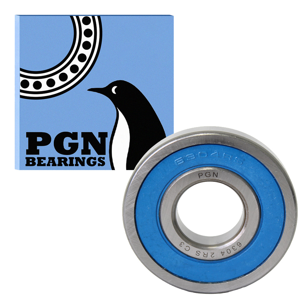 6304-2RS Ball Bearing - C3 Clearance - 20x52x15