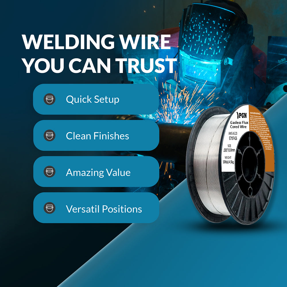 E71T-GS .030" Gasless Flux Core Welding Wire - 10lbs
