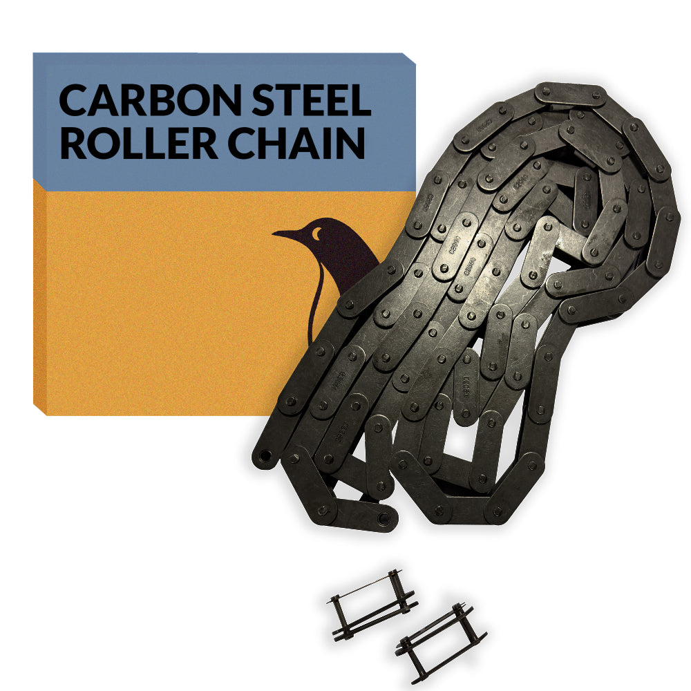 C2060 Conveyor Roller Chain x 10 Feet + 2 Connecting Links