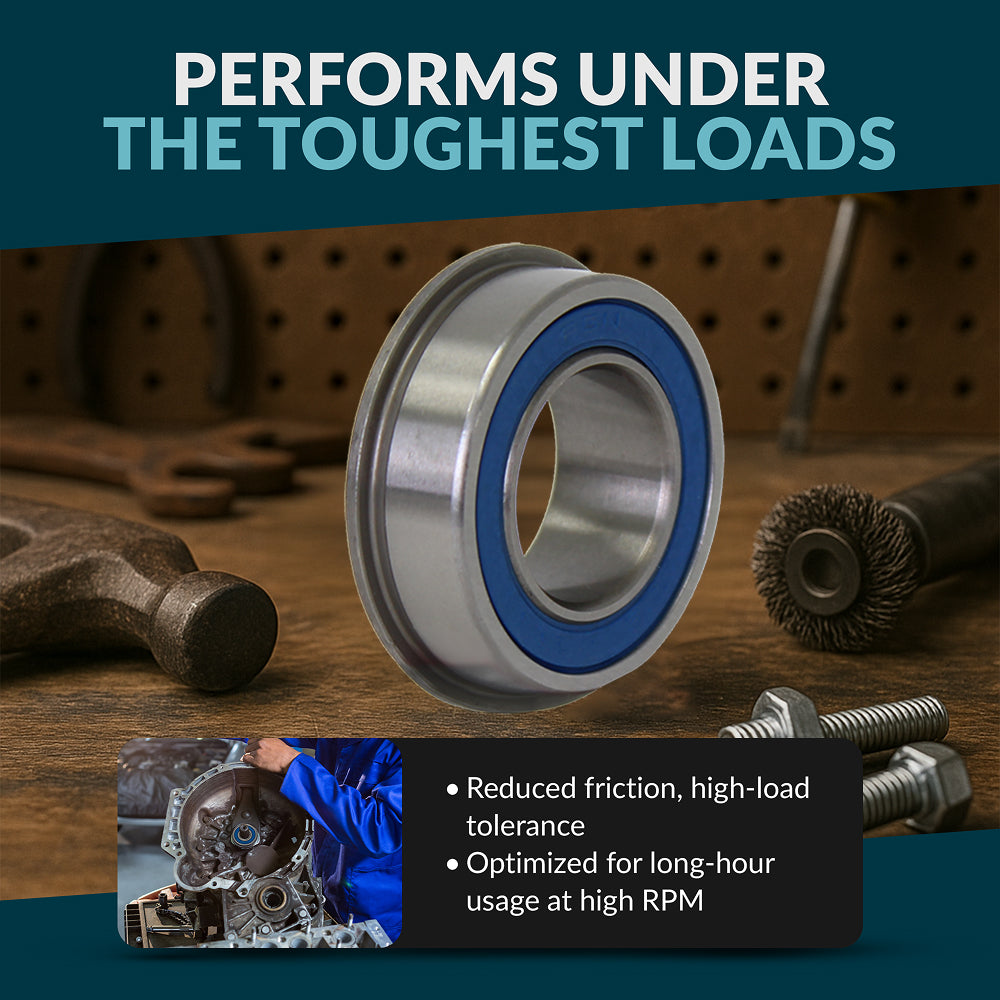 6202-2RS Flanged - 5/8" x 1-3/8" Flanged Ball Bearing