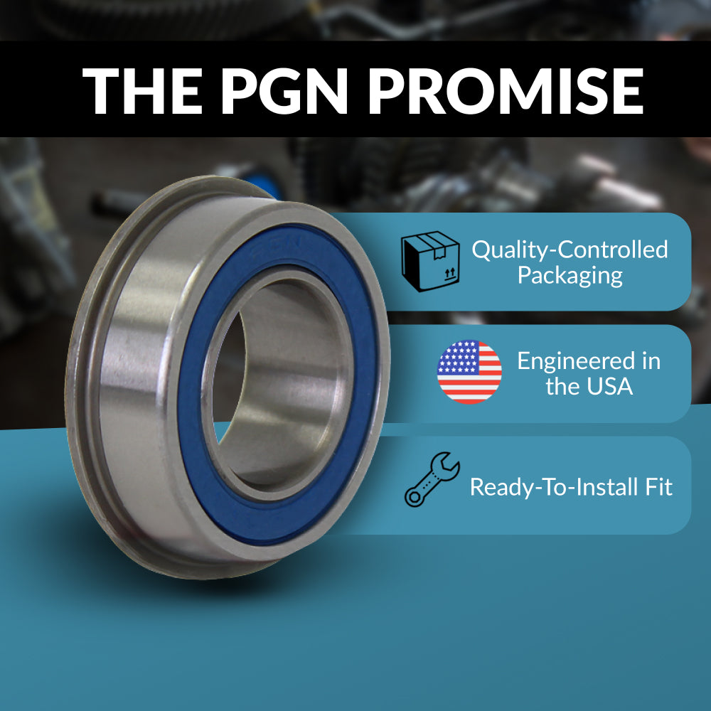 6202-2RS Flanged - 5/8" x 1-3/8" Flanged Ball Bearing