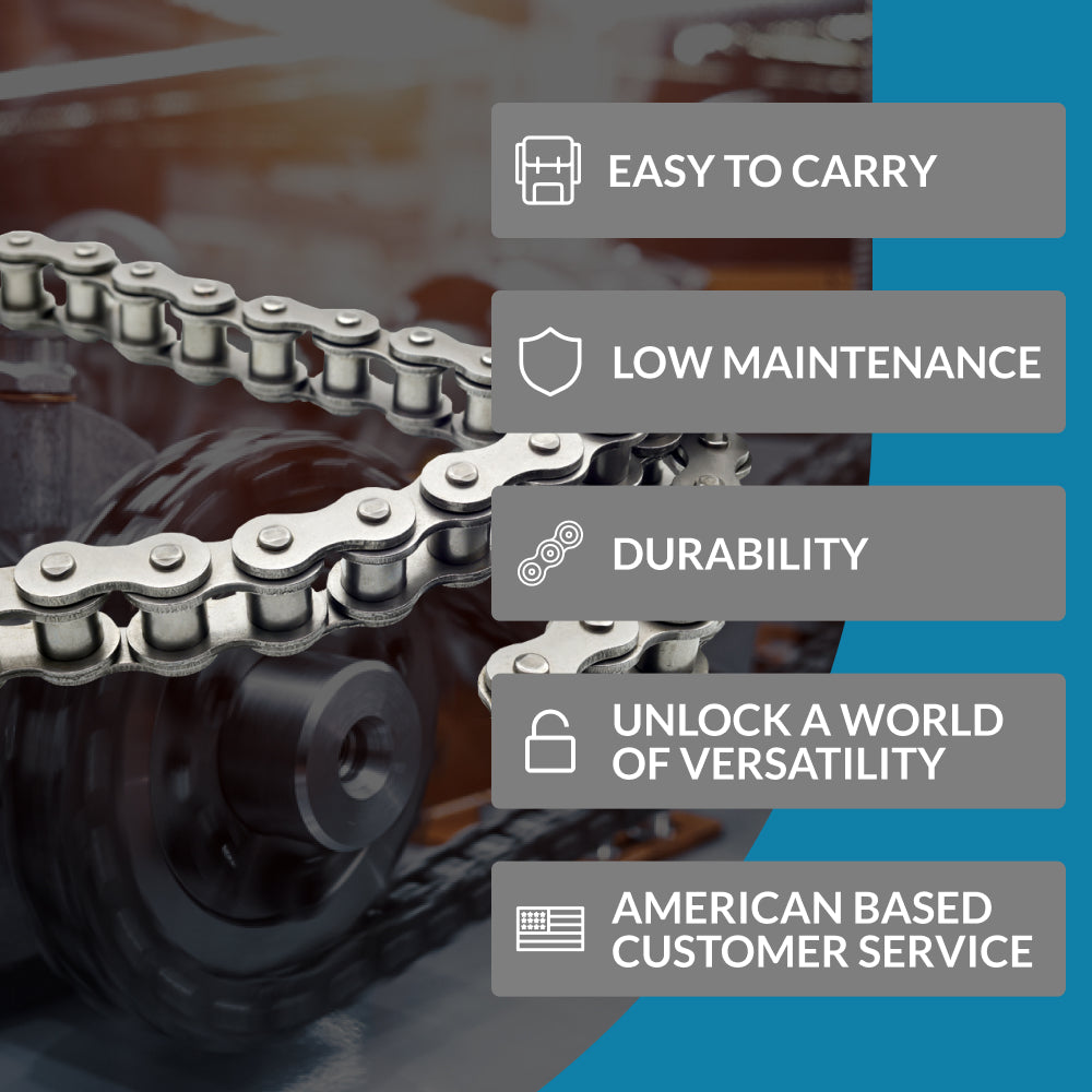 Roller Chain Cutter & Breaker Tool – Fits Sizes #25 to #60