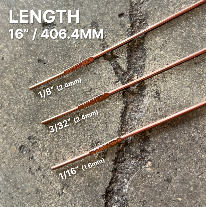 ER70S-6 TIG Welding Rods – 1/8" X 16" (1lb) – PGN Bearings Mild Steel Filler