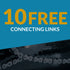 #35 Roller Chain x 100 feet + 10 Free Connecting Links