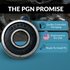 PGN 1602-2RS Bearing - C0 Pre-Lubricated Chrome Steel Sealed Ball Bearing