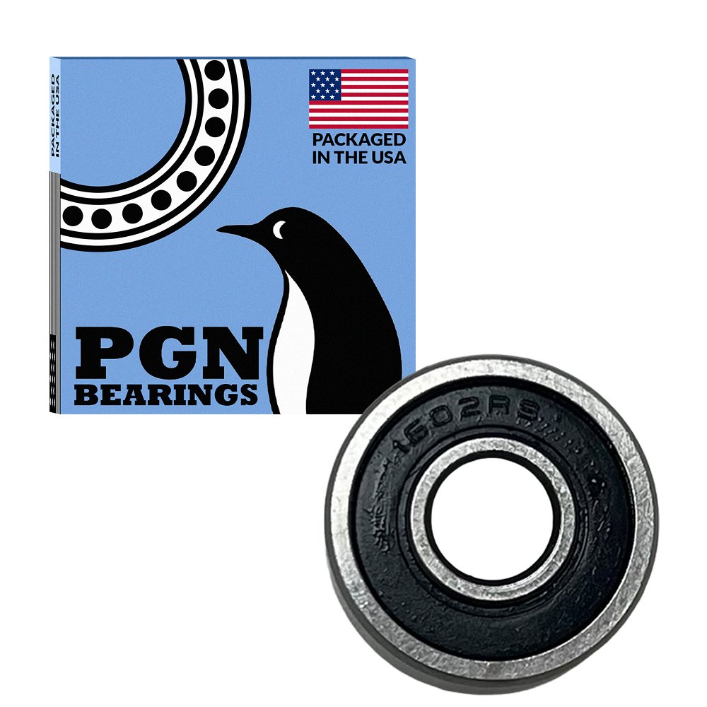 PGN 1602-2RS Bearing - C0 Pre-Lubricated Chrome Steel Sealed Ball Bearing