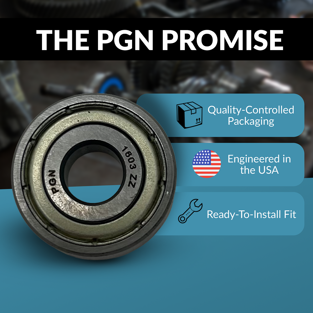 PGN 1603-ZZ Bearing - C0 Pre-Lubricated Chrome Steel Sealed Ball Bearing