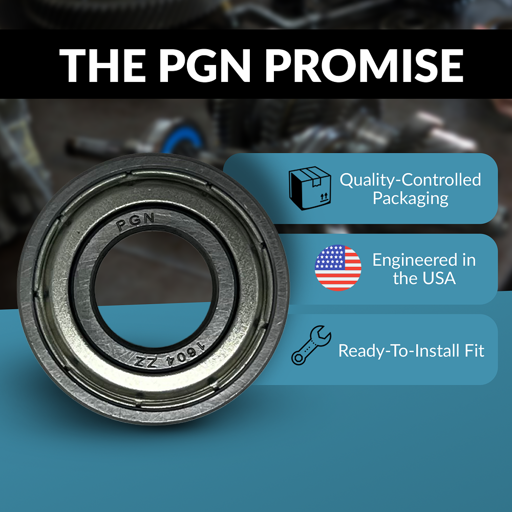 PGN 1604-ZZ Bearing - C0 Pre-Lubricated Chrome Steel Sealed Ball Bearing