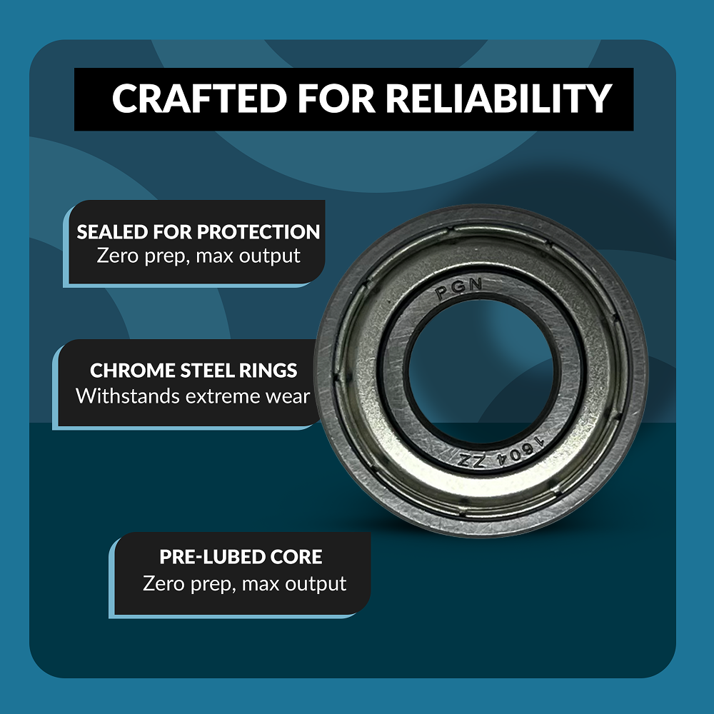 PGN 1604-ZZ Bearing - C0 Pre-Lubricated Chrome Steel Sealed Ball Bearing