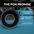 PGN 1606-2RS Bearing - C0 Pre-Lubricated Chrome Steel Sealed Ball Bearing
