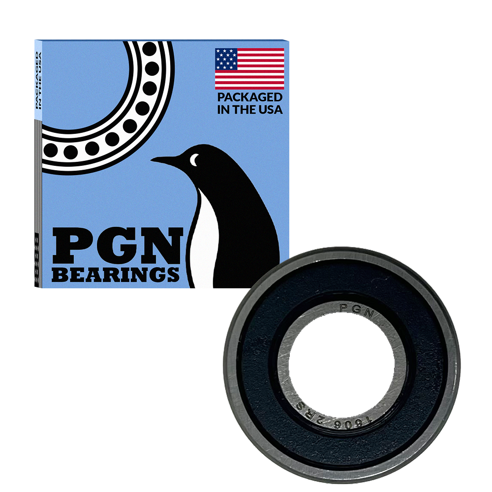 PGN 1606-2RS Bearing - C0 Pre-Lubricated Chrome Steel Sealed Ball Bearing