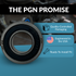 PGN 1607-2RS Bearing - C0 Pre-Lubricated Chrome Steel Sealed Ball Bearing