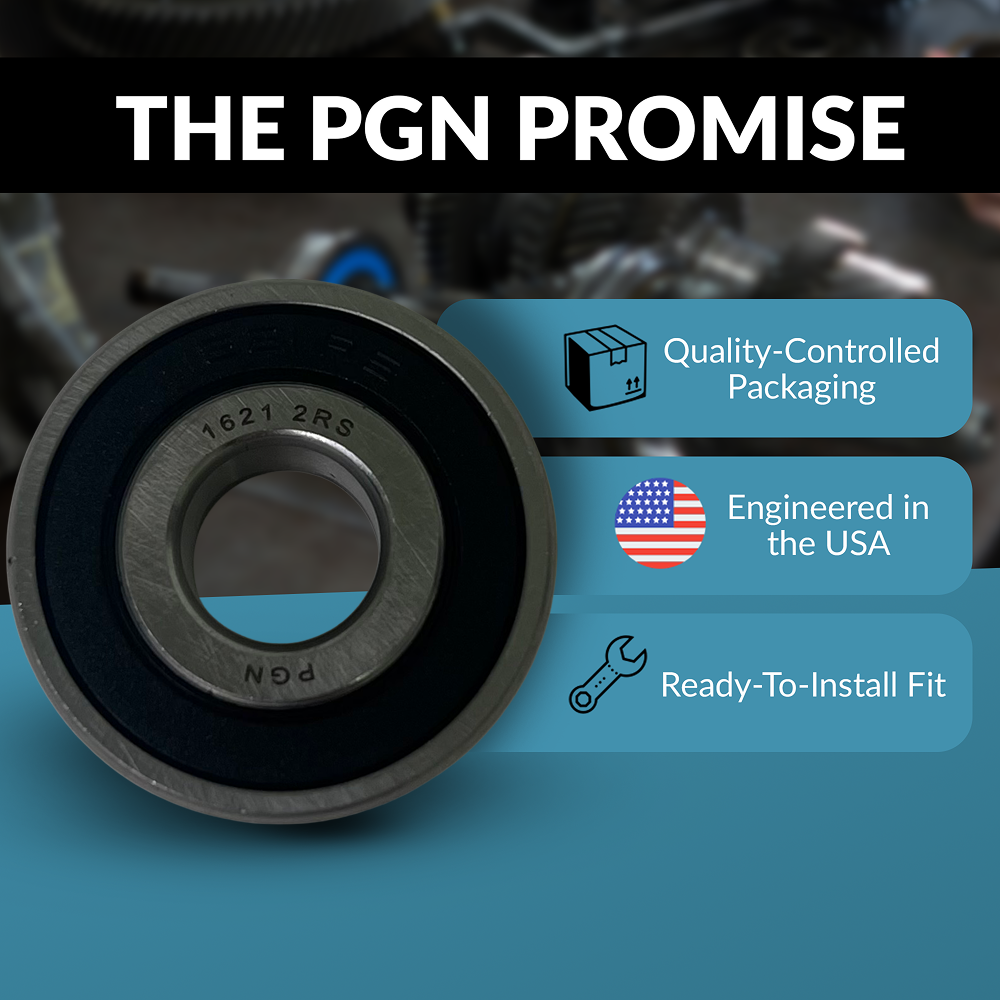 PGN 1621-2RS Bearing - C0 Pre-Lubricated Chrome Steel Sealed Ball Bearing