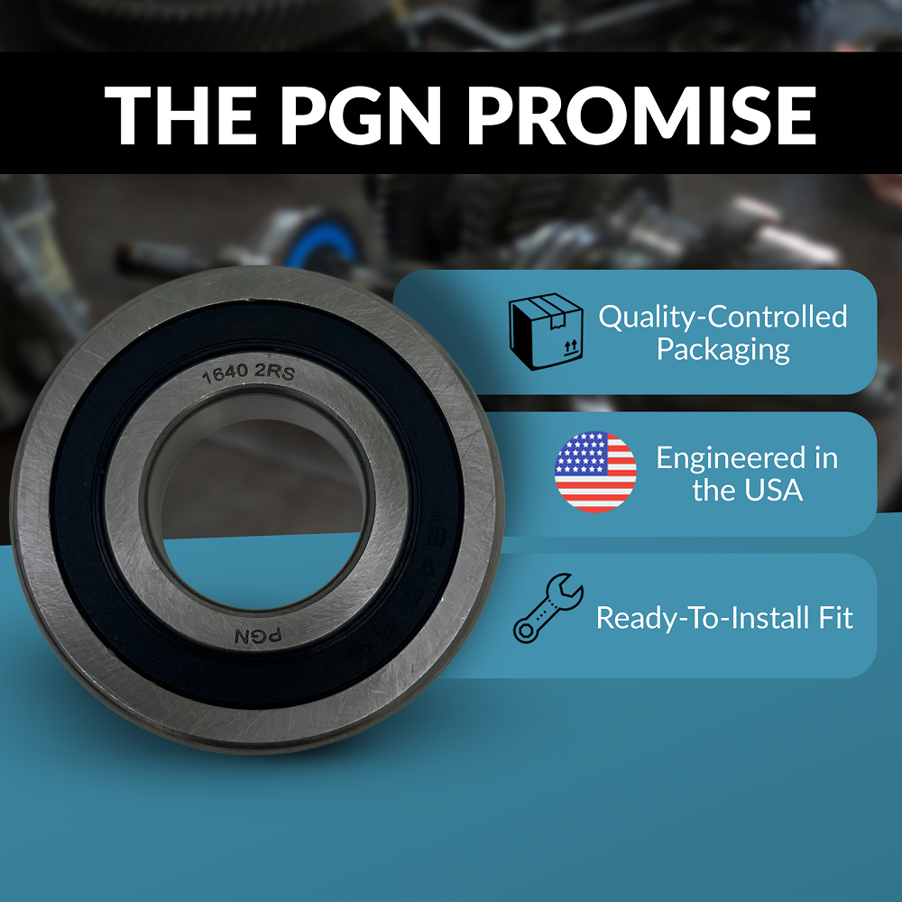 PGN 1640-2RS Bearing - C0 Pre-Lubricated Chrome Steel Sealed Ball Bearing