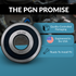 PGN 1633-2RS Bearing - C0 Pre-Lubricated Chrome Steel Sealed Ball Bearing
