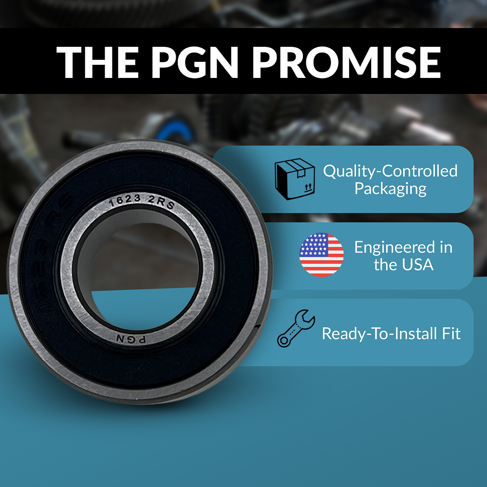 PGN 1623-2RS Bearing - C0 Pre-Lubricated Chrome Steel Sealed Ball Bearing