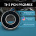 PGN 1615-2RS Bearing - C0 Pre-Lubricated Chrome Steel Sealed Ball Bearing