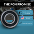 PGN 1635-2RS Bearing - C0 Pre-Lubricated Chrome Steel Sealed Ball Bearing