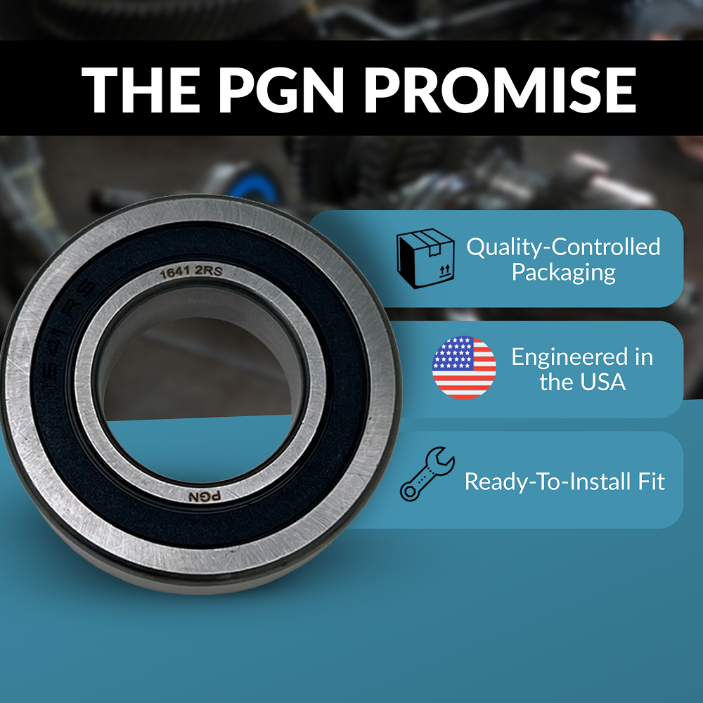 PGN 1641-2RS Bearing - C0 Pre-Lubricated Chrome Steel Sealed Ball Bearing