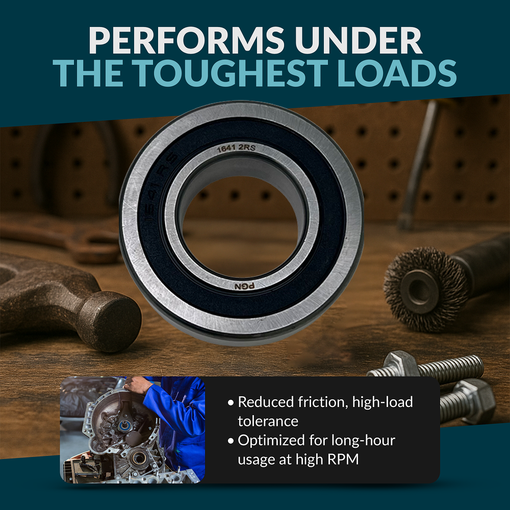 PGN 1641-2RS Bearing - C0 Pre-Lubricated Chrome Steel Sealed Ball Bearing