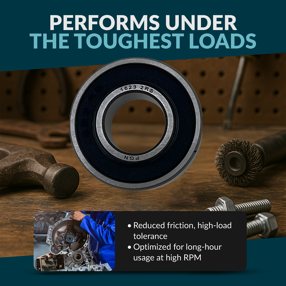 PGN 1623-2RS Bearing - C0 Pre-Lubricated Chrome Steel Sealed Ball Bearing