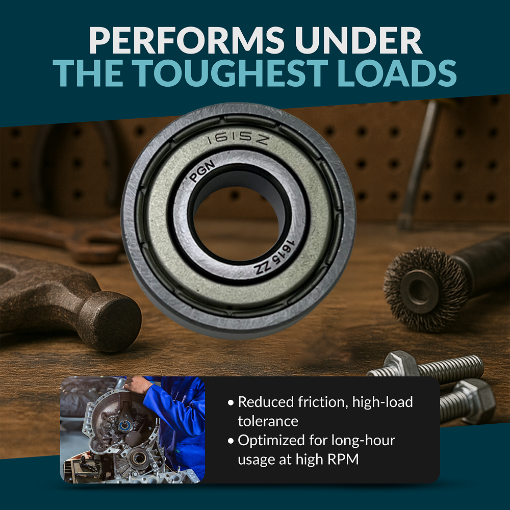 PGN 1615-ZZ Bearing - C0 Pre-Lubricated Chrome Steel Sealed Ball Bearing