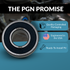 PGN 1616-2RS Bearing - C0 Pre-Lubricated Chrome Steel Sealed Ball Bearing