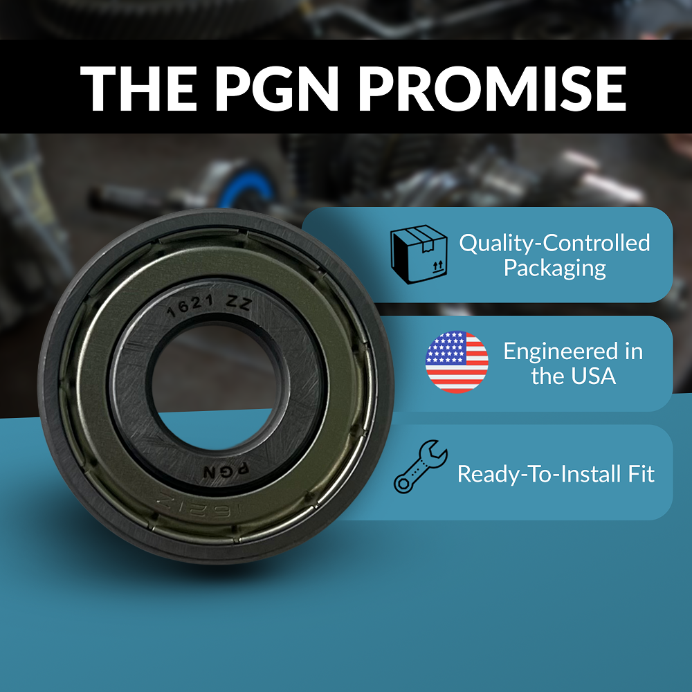 PGN 1621-ZZ Bearing - C0 Pre-Lubricated Chrome Steel Sealed Ball Bearing