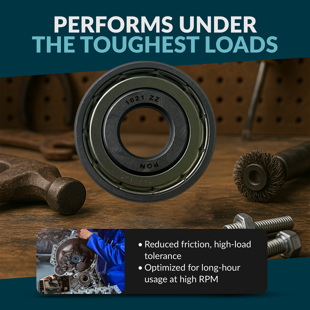 PGN 1621-ZZ Bearing - C0 Pre-Lubricated Chrome Steel Sealed Ball Bearing