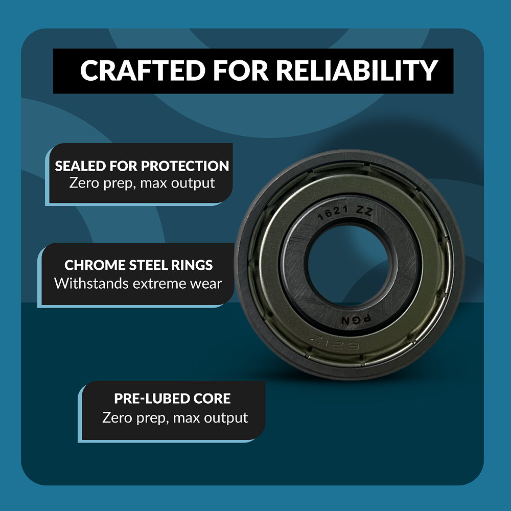 PGN 1621-ZZ Bearing - C0 Pre-Lubricated Chrome Steel Sealed Ball Bearing