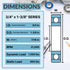 3/4" x 1-3/8" Flanged Ball Bearing - 6003-2RS Replacement