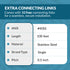 #40 Stainless Steel Roller Chain x 100 Feet + 10 Free Connecting Links