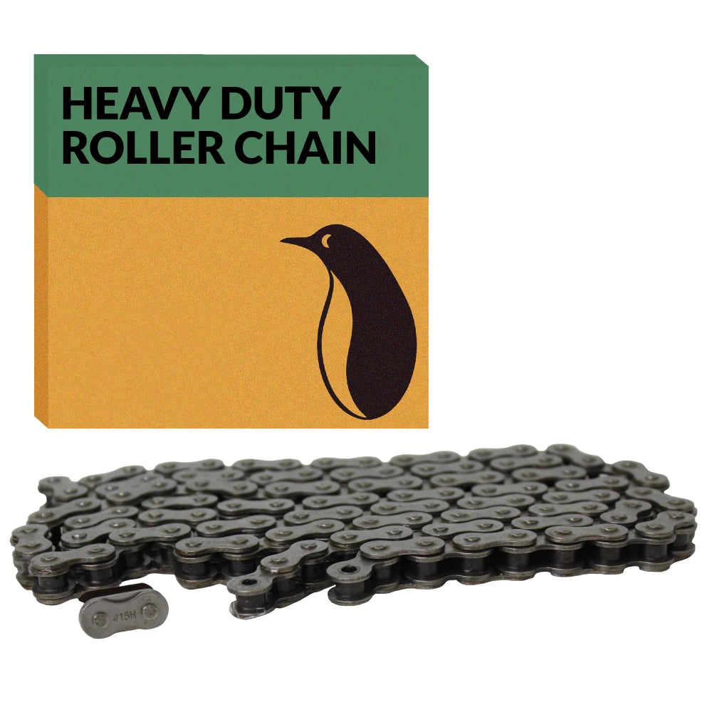 #415H 110 Link Heavy Duty Motorized Bike Chain - from 49cc to 80cc for 2-Stroke Bicycle