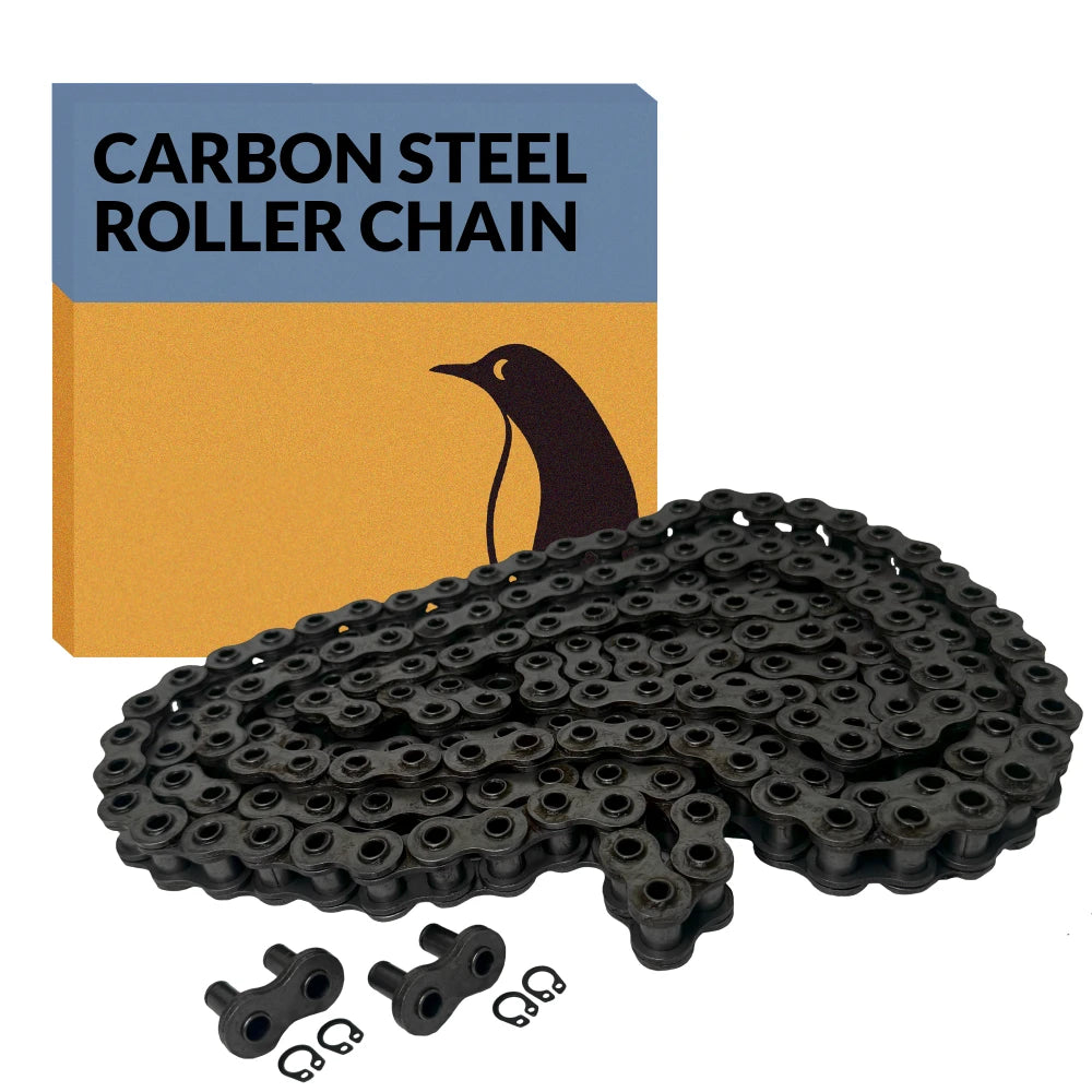 #50HP Hollow Pin Roller Chain x 10 feet + 2 Connecting Link