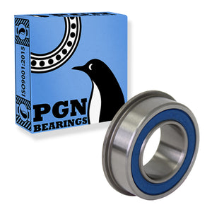 3/4" x 1-3/8" Flanged Ball Bearing - 6003-2RS Flanged - Replacement for Lawnmower, Carts & Hand Trucks Wheels, and Wheelbarrows