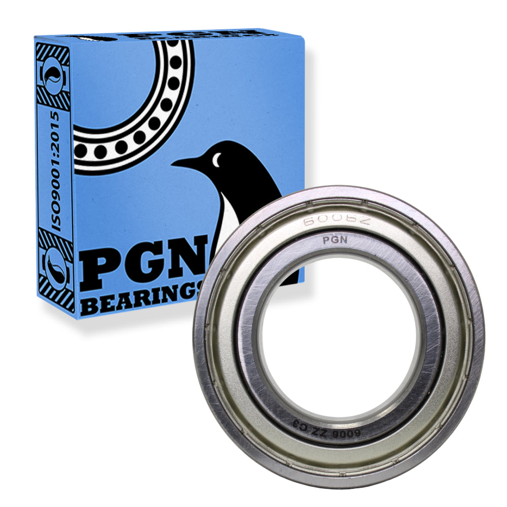 6006-ZZ Ball Bearing - Lubricated Chrome Steel Sealed - 30x55x13