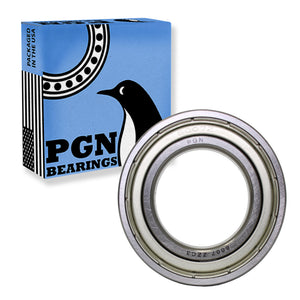 6007-ZZ Bearing - Lubricated Chrome Steel Sealed Ball Bearing - 35x62x14mm Bearings with Metal Shield & High RPM Support