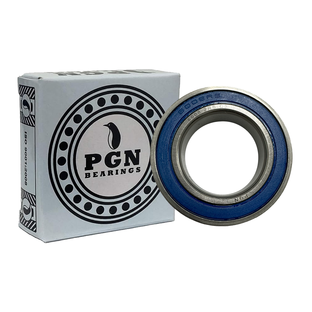 6008 2RS Ball Bearing C3 Clearance 40x68x15 PGN PGN Bearings