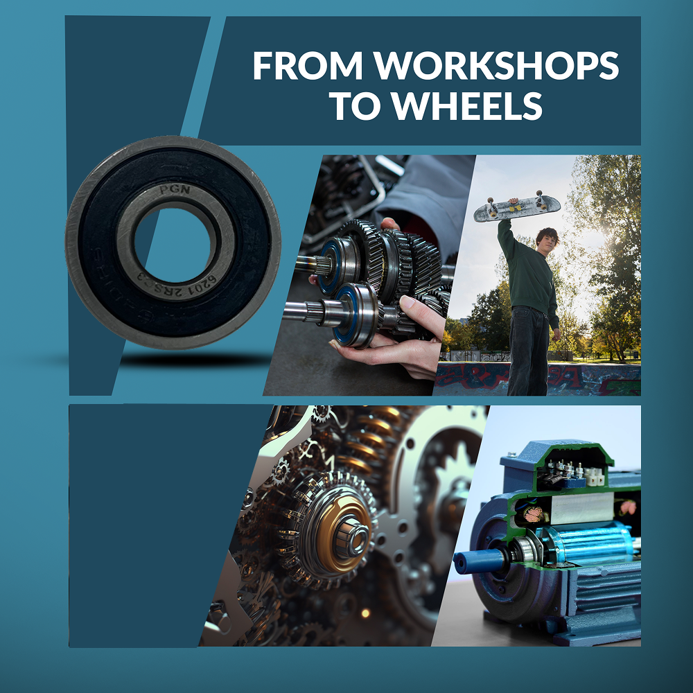 6201-2RS Ball Bearing - C3 Clearance - 12x32x10