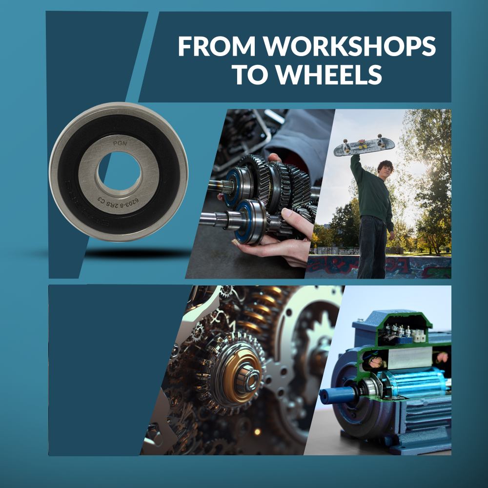 6203-2RS-8 Ball Bearing - C3 Clearance - 1/2"x 40x12