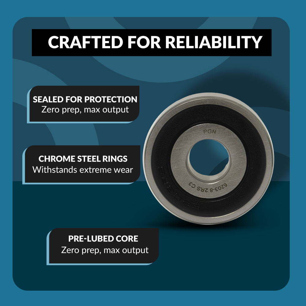 6203-2RS-8 Ball Bearing - C3 Clearance - 1/2"x 40x12