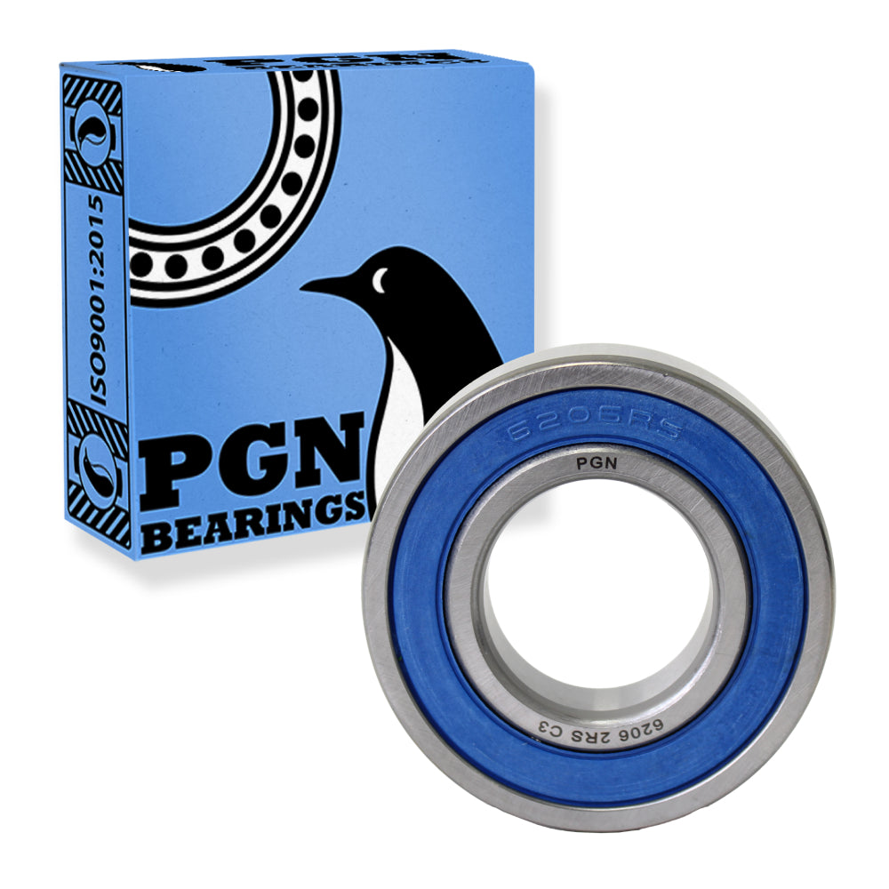 6206-2RS Ball Bearing - C3 Clearance - 30x62x16