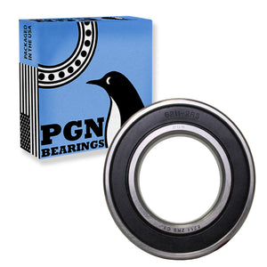 6211-2RS Bearing - Lubricated Chrome Steel Sealed Ball Bearing - 55x100x21mm Bearings with Rubber Seal & High RPM Support