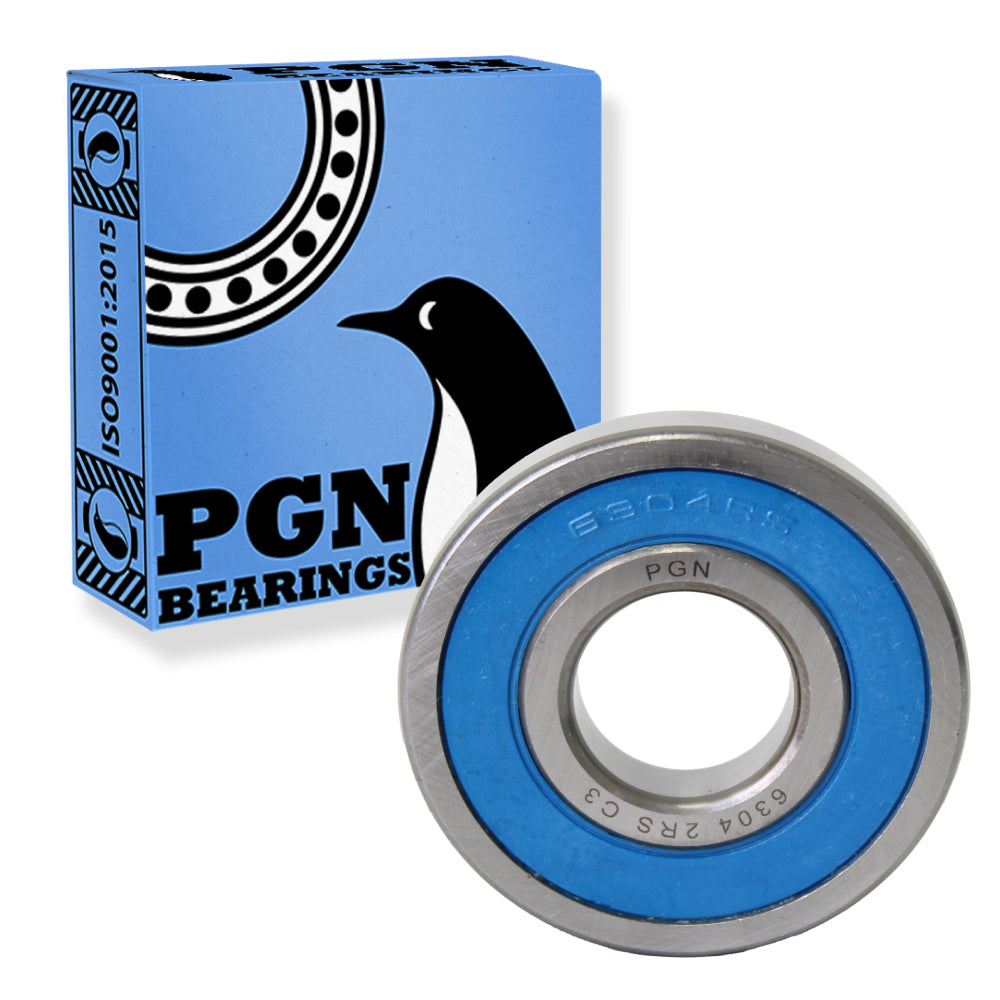 6304-2RS Ball Bearing - C3 Clearance - 20x52x15