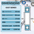 6307-2RS Ball Bearing - Lubricated Chrome Steel Sealed - 35x80x21