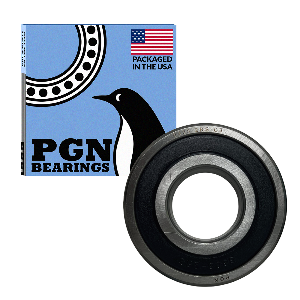 6308-2RS Ball Bearing - Pre-Lubricated Chrome Steel Sealed Ball Bearing